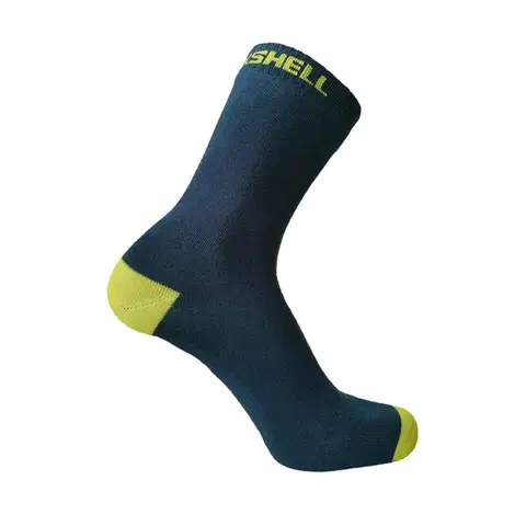 Pánske ponožky DexShell Ultra Thin Crew Navy-Lime - M (39-41)