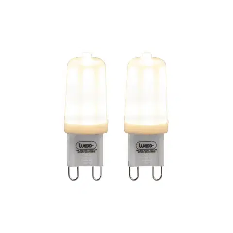 LED osvetlenie Sada 2 G9 stmievateľných LED žiaroviek 3W 280lm 2700K