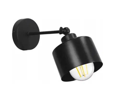 Svietidlá SmartLED Nástenné svietidlo 1xE27/20W/230V čierne 7025
