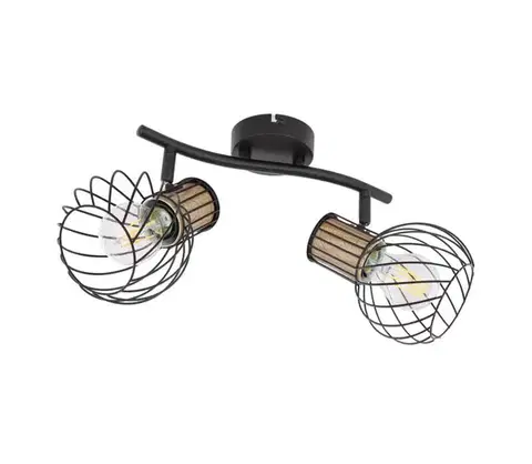 Svietidlá Globo 54012-2S - Bodové svietidlo LUISE 2xE27/40W/230V 54012-2S