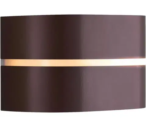 Svietidlá Nordlux - Vonkajšie nástenné svietidlo SI 1xE27/10W/230V IP44 hnedá 2418311061