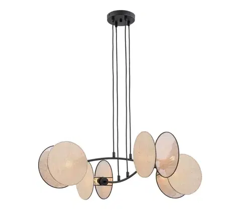 Svietidlá EMIBIG Luster na lanku MOTIF 4xE14/10W/230V béžová 1328/4
