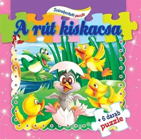 Leporelá, krabičky, puzzle knihy A rút kiskacsa + 6 darab puzzle