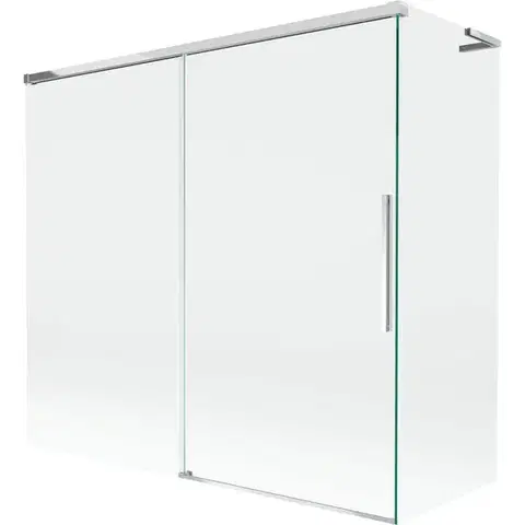 Sprchové dvere MEXEN/S - Rox L vaňová zástena 2-krídlová posuvná 170 + 80 x 150, transparent, chróm 8C9L-170-080-01-00