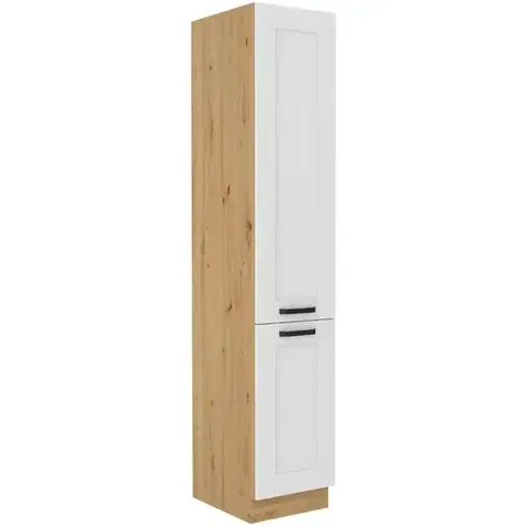 Kuchynské skrinky stojace Kuchynská skrinka LUNA biela mat/artisan 40dk-210 2f