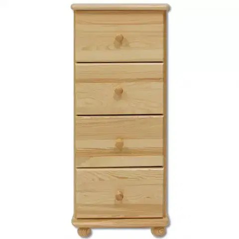 Komody do spálne Komoda z Borovice KD112 surová