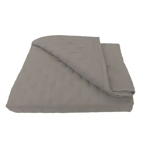 Prehozy na posteľ Prikrývka na posteľ Alma 170x220 cm tmavošedá Merkury Home