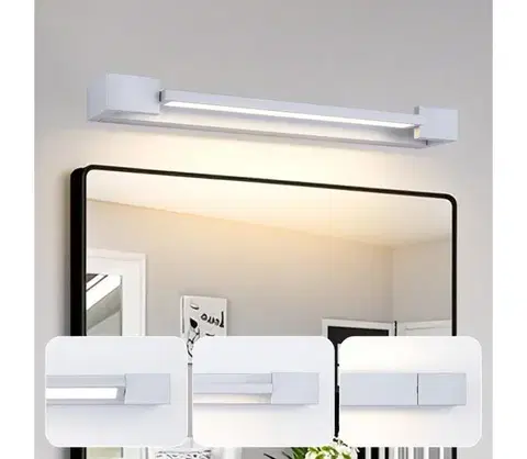 Kúpeľňové zrkadlá BRILAGI-LED Kúpeľňové osvetlenie na zrkadlo AQUA LINE LED/12W/230V 45 cm IP44 matný chróm BRI309