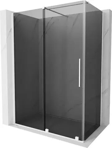 Sprchovacie kúty MEXEN/S - Velár sprchovací kút, posuvné dvere 160 x 80, grafit, biela 871-160-080-41-20