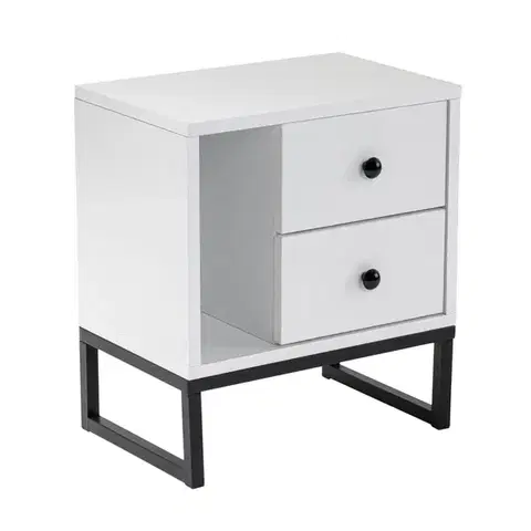 Konferenčné stolíky Nočný stolík Glimmer White