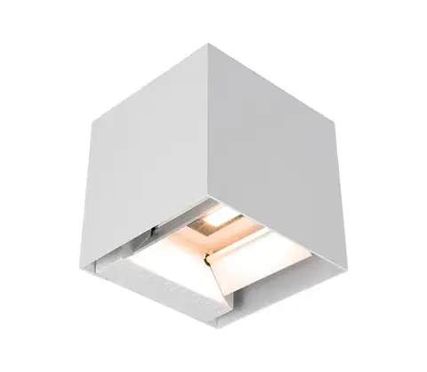 Svietidlá  LED Solárne nástenné svietidlo so senzorom LED/9W/5V IP65 2600 mAh biela 24063