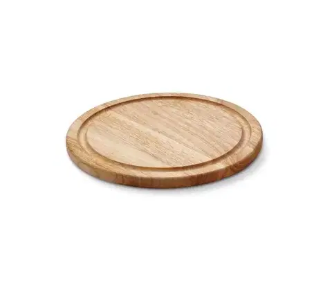 Dosky na krájanie Continenta C30606 - Kuchynská doska na servírovanie steakov pr. 30 cm gumovník C30606