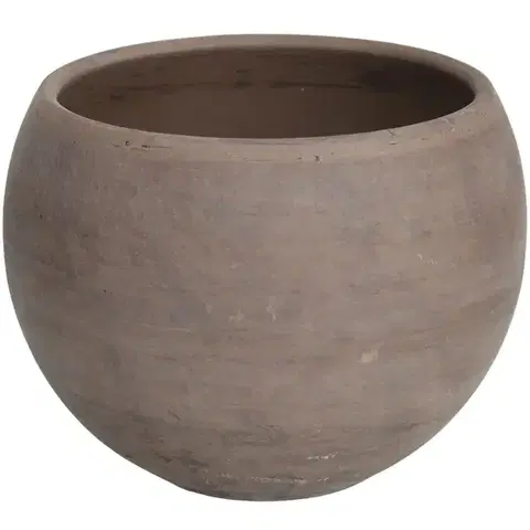 Záhrada Obal na kvetináč guľatý Basalt 17 cm