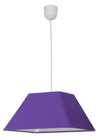 Stropná svetla Výpredaj fialovej závesnej stropnej lampy Robin s e27 patinou