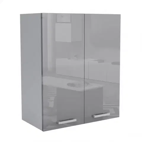 Kuchynské skrinky visiace Kuchynská skrinka 60G 2F V72 LUX šedá