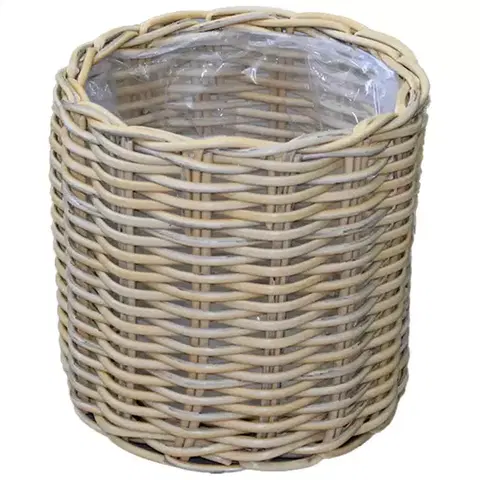 Záhrada Prútený kôš 36x37h žltý