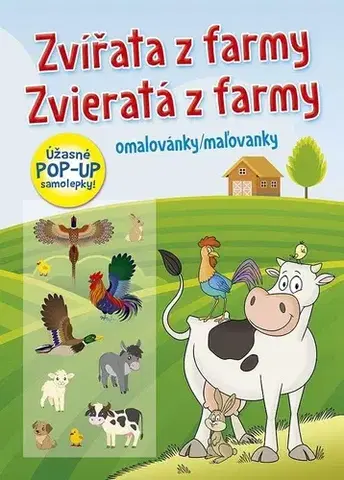 Nalepovačky, vystrihovačky, skladačky Omalovánky / Maľovanky: Zvířata z farmy / Zvieratá z farmy