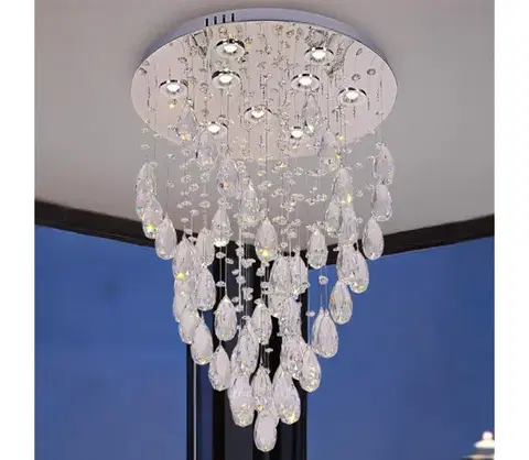 Svietidlá  LED krištáľové stropné svietidlo MAJURO LED/30W/230V pr. 45 cm lesklý chróm + DO N3001