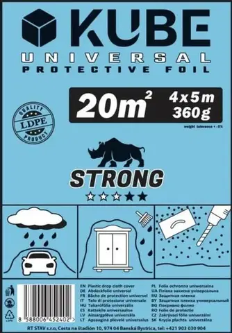 Potravinárske fólie Kinekus Fólia zakrývacia 4 x 5 m STRONG 18mn