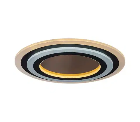 Svietidlá Rabalux 71314-LED Stmievateľné stropné svietidlo TANELI 56W/230V 3000/4000/6000K chróm/čierna + diaľkové ovládanie 71314