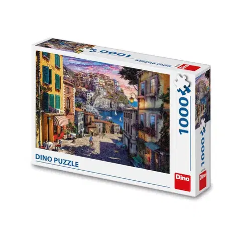 1000 dielikov Dino Toys Puzzle Talianske pobrežie 1000 Dino