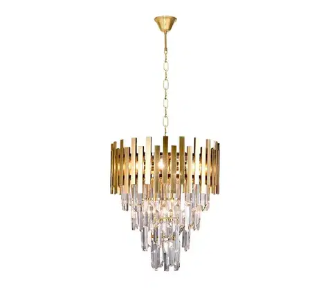 Svietidlá  Luster na reťazi ASPEN GOLD 9xE14/40W/230V ML6000
