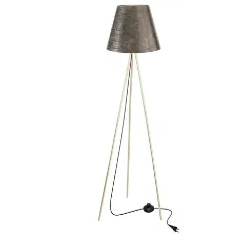 Stojacie lampy Stojacia lampa PLATINO zlatá 1x40W E27 zlaté tienidlo