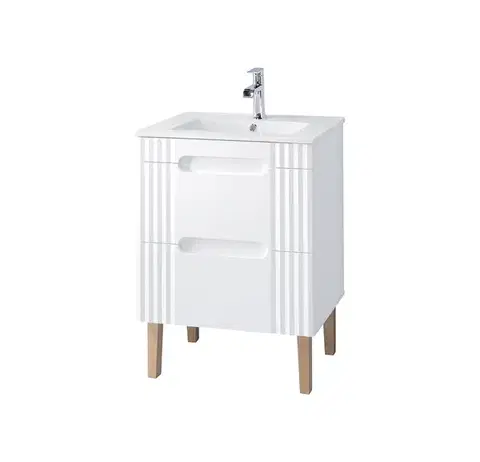 Skrinky s umývadlom ArtCom Kúpeľňová skrinka s umývadlom FIJI White U60/1 | 60 cm