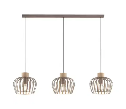 Svietidlá Brilliant - Luster na lanku NORDIC CAGE 3xE27/20W/230V béžová 51553/22
