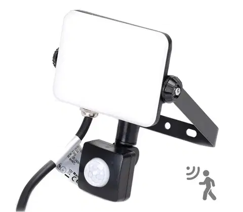 Záhradné lampy  B.V.  - LED Reflektor so senzorom LED/30W/230V 4000K IP65 čierna B10202NR1