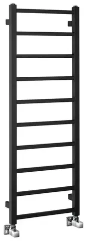 Radiátory do kúpeľne SAPHO - METRO LIGHT vykurovacie teleso 400x1140 čierna mat IR445TB