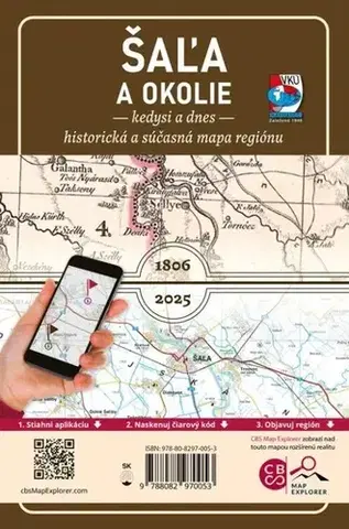 Slovensko a Česká republika Porovnávacia mapa Šaľa a okolie – Kedysi a dnes