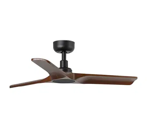 Ventilátory FARO Barcelona FARO 33806WT - Stropný látor HEYWOOD S drevo/čierny pr. 90 cm WT + DO 33806T