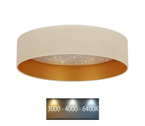 Svietidlá BRILAGI - LED Stropné svietidlo VELVET STAR LED/24W/230V pr. 40 cm  krémová/zlatá 