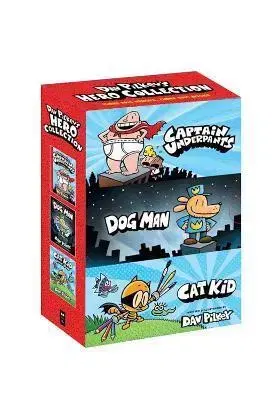 Dobrodružstvo, napätie, western Dav Pilkey's Hero Collection (Captain Underpants 1, Dog Man 1, Cat Kid Comic Club 1) - Dav Pilkey
