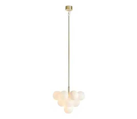 Svietidlá Markslöjd 107903 - Luster na tyči MERLOT 13xG9/20W/230V priemer 56 cm biela/zlatá 107903