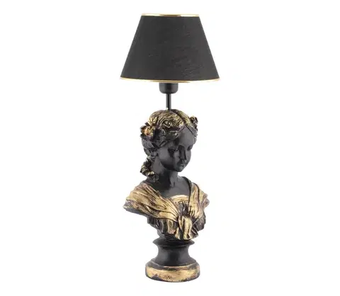 Lampy  Stolná lampa OPELYA 1xE27/40W/230V čierna/zlatá 390FLH2244