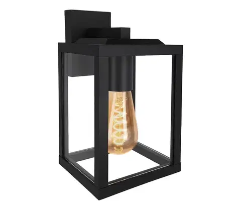 Svietidlá SmartLED Vonkajšia nástenná lampa 1xE27/40W/230V IP54 čierna 7091