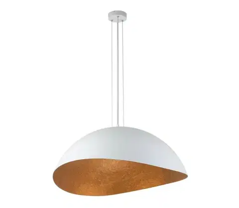Svietidlá  Luster na lanku SOLARIS 1xE27/60W/230V biela/medená 40622