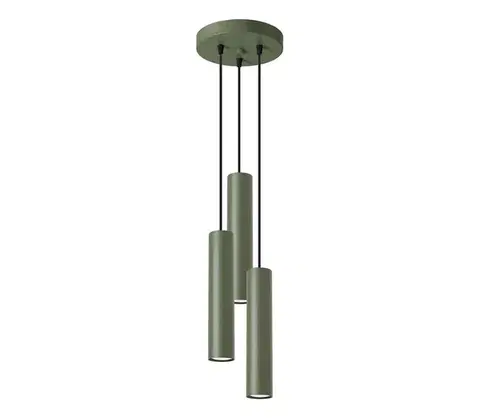 Svietidlá  SL.1487 - Luster na lanku LAGOS 3xGU10/10W/230V zelená SL.1487