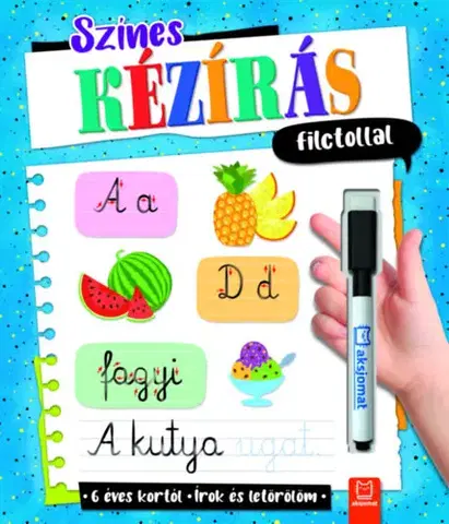 Pre deti a mládež - ostatné Színes kézírás filctollal - Írok és letörlöm - 6 éves kortól - Agata Kaczynska