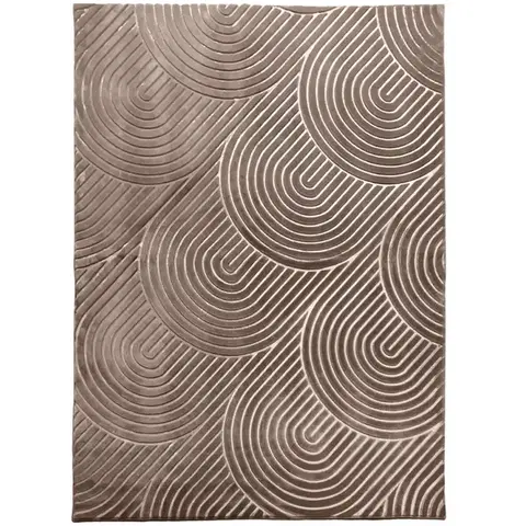 Koberce a koberčeky KONDELA Luvre koberec 150x200 cm svetlohnedá