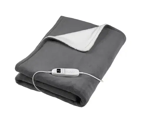 Deky Concept DV7420 - Elektrická vyhrievacia deka 160W/230V 180x130 cm šedá/biela DV7420