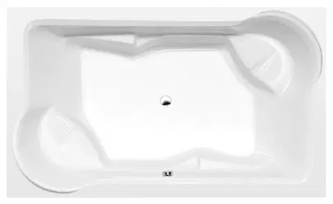 Vane POLYSAN - DUO obdĺžniková vaňa s konštrukciou 200x120x45cm, biela 16211