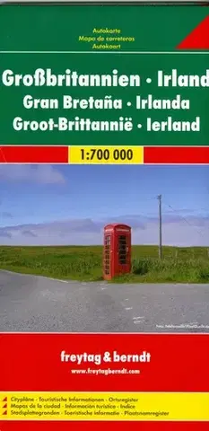 Do auta Veľká Británia mapa 1:700TIS.