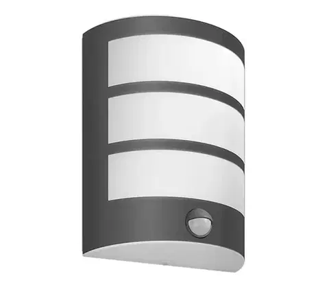 Záhradné lampy Philips - LED Vonkajšie nástenné svietidlo so senzorom PYTHON LED/3,8W/230V IP44 872016926919400