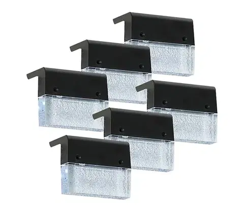 LED osvetlenie  08501C - SADA 6x LED RGB Solárne nástenné svietidlo LED/1W/1,2V 3500K IP65 08501C