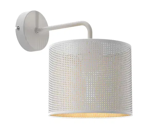 Svietidlá  Nástenná lampa LOFT SHADE 1xE27/60W/230V biela/zlatá 5259