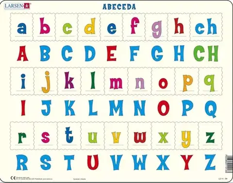 LARSEN puzzle Larsen Puzzle Puzzle ABC Veľké a malé písmená Larsen LS1427-SK
