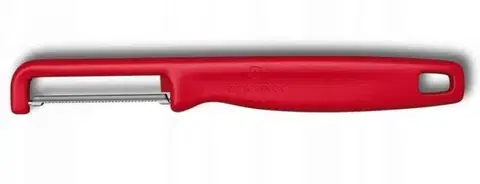 Škrabky Kinekus Škrabka na zemiaky, zeleninu IOTA VICTORINOX zúbkovaná, červená